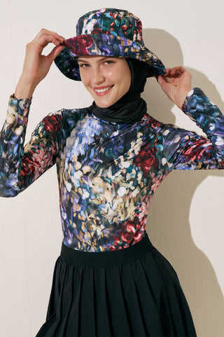 Scarf Detail Bucket Hat Color Palette