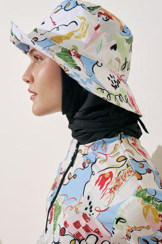 Scarf Detail Bucket Hat Summer