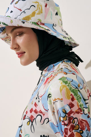 Scarf Detail Bucket Hat Summer