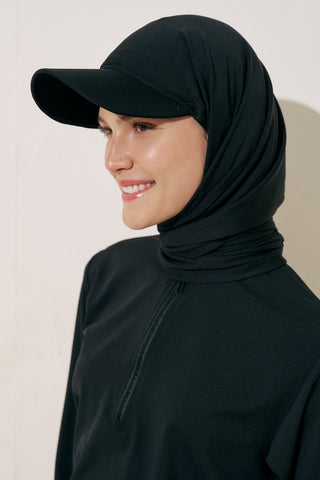 Tie Strap Cap Black