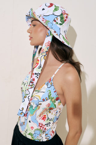 Bucket Hat With String Summer