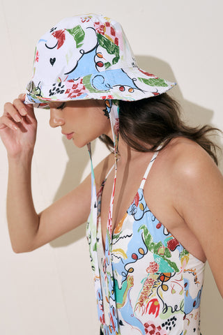 Bucket Hat With String Summer