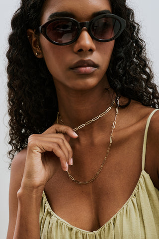 Elandra Oval Chain Necklace Standard