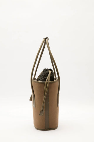 Canvas Bucket Bag Brown