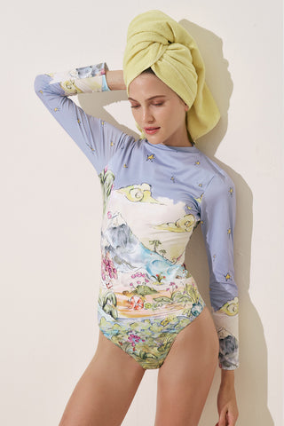 Printed Surf Suit Summer Holiday