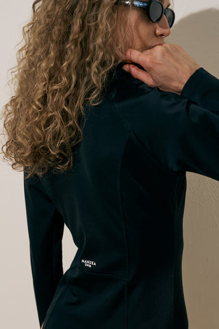 Striped Surf Suit Black