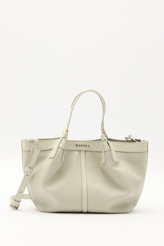 Canvas Mini Bag With Stitch Detail Pistachio