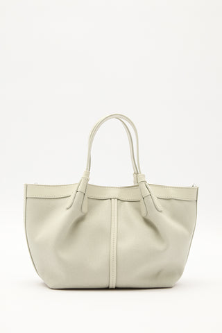 Canvas Mini Bag With Stitch Detail Pistachio