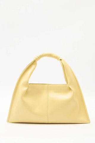 Glossy Leather Handbag Yellow