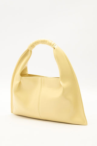 Glossy Leather Handbag Yellow