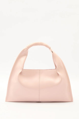 Glossy Leather Handbag Pink
