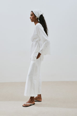 Embroidered Tunic Ecru