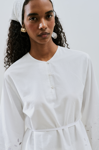 Embroidered Tunic Ecru