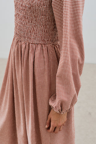 Gingham Smocked Dress Tile