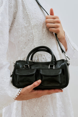 Lenora Pocketed Bag Black Truffle