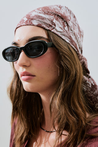 Patterned Cotton Scarf Agatha Dusty Rose