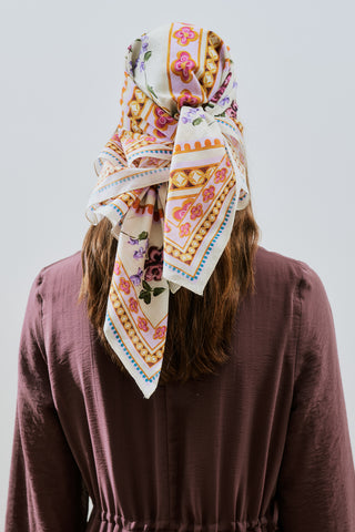 Patterned Cotton Scarf Frida
