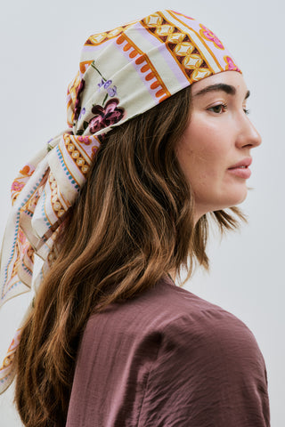 Patterned Cotton Scarf Frida