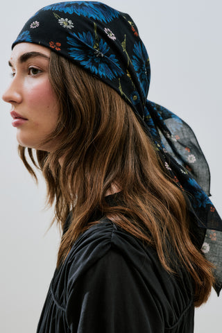 Patterned Cotton Scarf Cecile