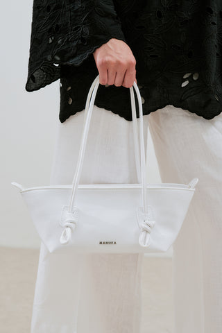 Bonnie Tie-Detail Bag Marshmallow