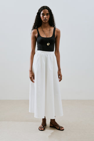 Ruffled Premium Skirt Ecru