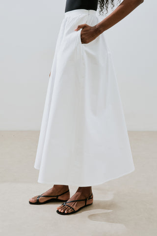 Ruffled Premium Skirt Ecru