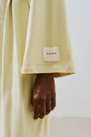 Long Oversized Dress Soft Yellow