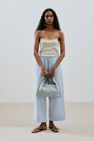 Linen Tie Trousers Blue