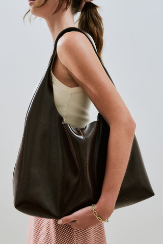 Luna Tote Bag Dark Brown