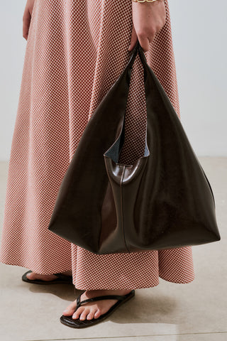 Luna Tote Bag Dark Brown