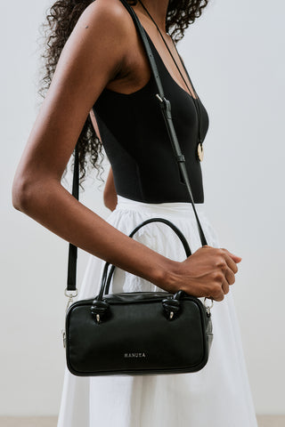 Etre Tie-Detail Bag Black Truffle