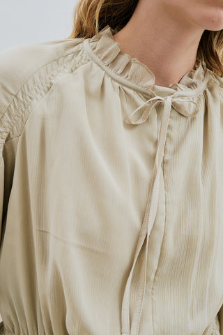 UZUN BÜZGÜLÜ ŞİFON ELBİSE ADAÇAYI