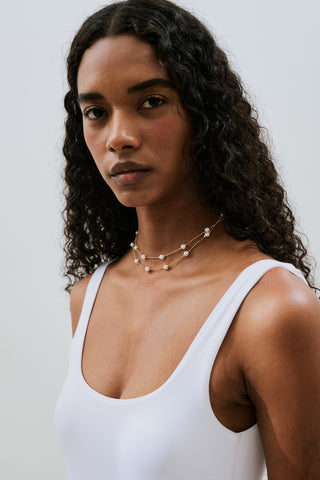 Minimal Pearl Necklace Standard