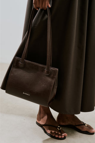 Ryuna Tote Bag Dark Brown