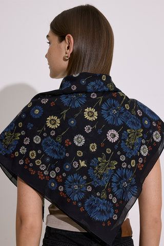 Patterned Cotton Scarf Cecile