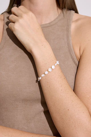 Mother Of Pearl Eternity Bracelet Standard