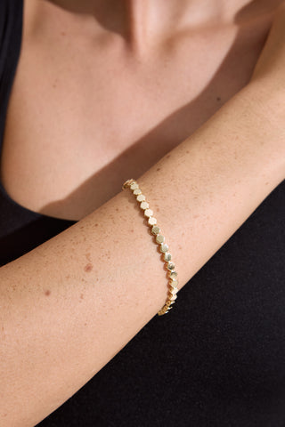 Hexagon Eternity Bracelet Gold
