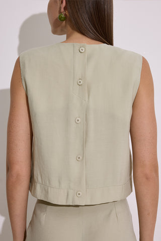Modal Sleeveless Top Pistachio