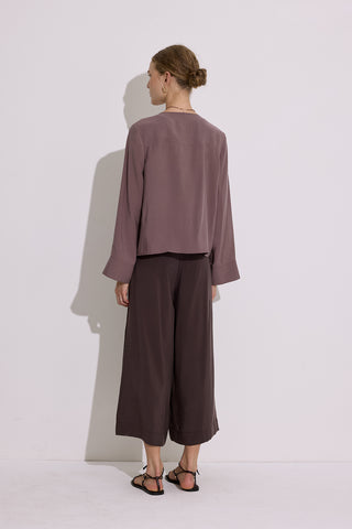 Modal Wide Sleeve Blouse Dusty Rose