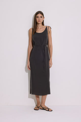 Modal Sleeveless Dress Anthracite