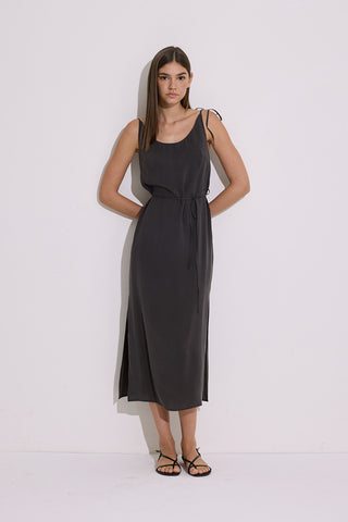 Modal Sleeveless Dress Anthracite