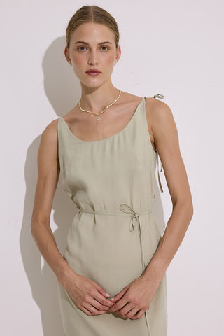 Modal Sleeveless Dress Pistachio