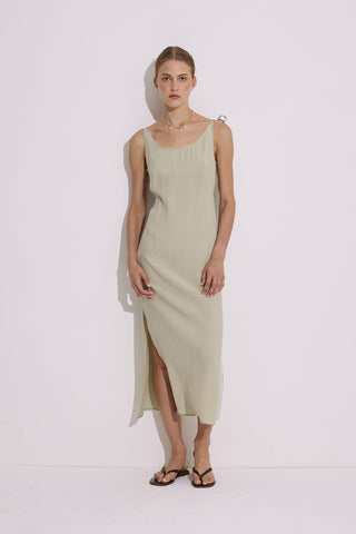Modal Sleeveless Dress Pistachio