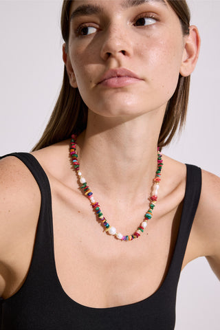 Hueglow Multicolor Zircon Necklace Standard