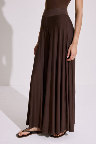 Relaxed Draped Trousers Brown