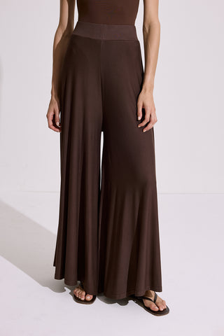 Relaxed Draped Trousers Brown