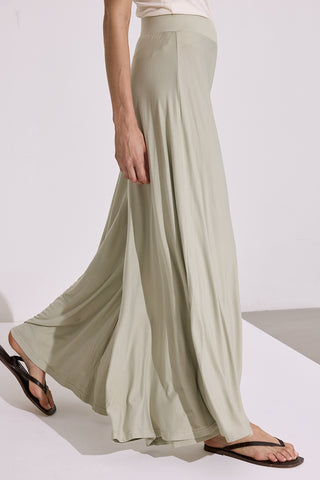 DÖKÜMLÜ RAHAT PANTOLON PASTEL YEŞİL