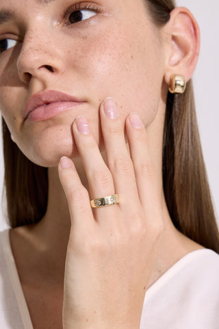 Embrace Flowers Dome Ring Standard