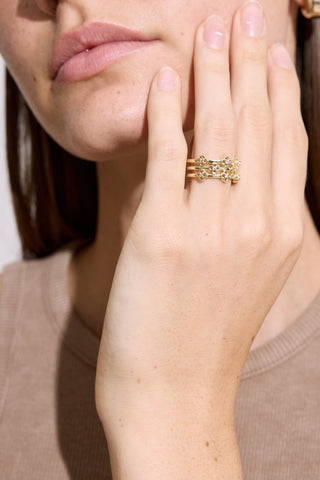 Rosette Flower Ring Standard