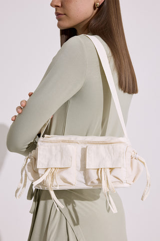 Drawstring Bag With Pockets Vanilla